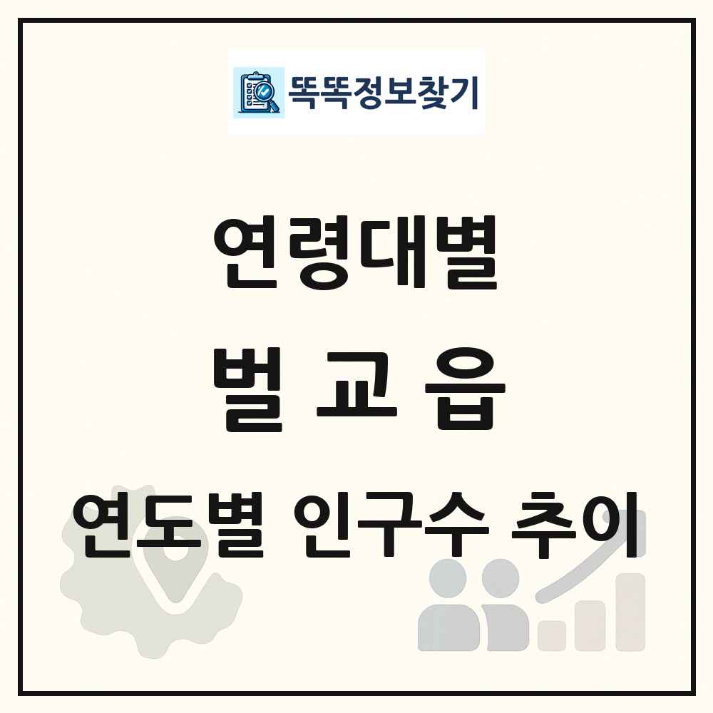 벌교읍 생애주기별 인구수 링크 그림